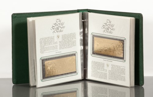 Lot 1015 - THE FIRST GOLD BANK NOTES OF BELIZE large...