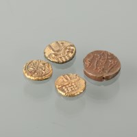 Lot 1027 - TWO INDIAN GOLD FANAMS with a Tipu Sultan and...