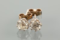 Lot 1109 - PAIR OF EARLY TWENTIETH CENTURY DIAMOND STUD...
