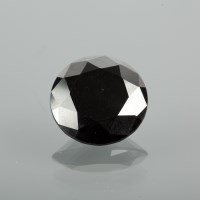 Lot 1128 - UNMOUNTED ROUND BLACK DIAMOND approximately 13....
