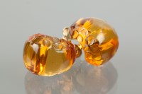 Lot 1135 - PAIR OF LALIQUE EARRINGS each set with a...