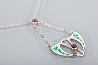 Lot 1137 - CHARLES HORNER SILVER NECKLACE of Art Nouveau...