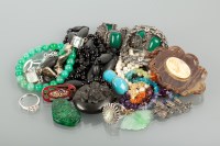 Lot 1203 - GROUP OF VICTORIAN AND LATER JEWELLERY...