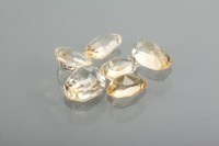 Lot 1278 - SIX UNMOUNTED OVAL CITRINES totalling...