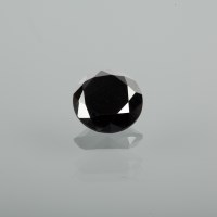 Lot 1310 - UNMOUNTED ROUND BLACK DIAMOND approximately...