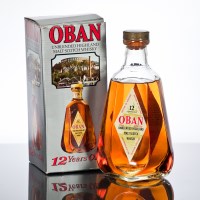 Lot 1030 - OBAN 12 YEAR OLD Unblended Highland Malt...