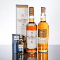 Lot 1182 - THE MACALLAN 10 YEAR OLD Single Highland malt...