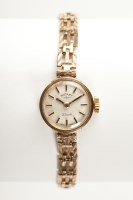 Lot 1053 - LADY'S NINE CARAT GOLD ROTARY WRIST WATCH the...