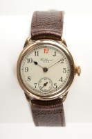 Lot 1058 - EARLY TWENTIETH CENTURY WALTHAM WRIST WATCH...