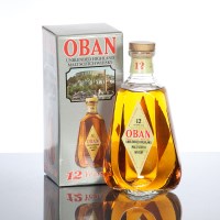 Lot 605 - OBAN 12 YEAR OLD Unblended Highland Malt...