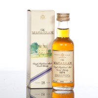 Lot 865 - THE MACALLAN 1974 MINIATURE Single Highland...