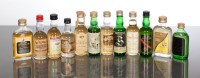 Lot 866 - MINIATURE SELECTION (12) Clynelish 12 y/o (40%...