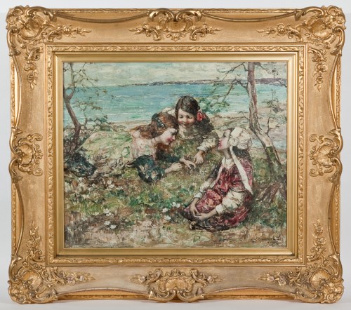 Lot 1415 - EDWARD ATKINSON HORNEL (SCOTTISH 1864 - 1933),...