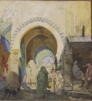 Lot 1470 - JAMES KERR-LAWSON (SCOTTISH 1865 - 1939), SOUQ...