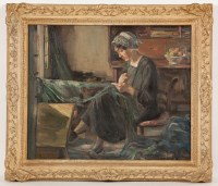 Lot 1489 - RALPH W. HAY (SCOTTISH fl.1920s), MENDING THE...