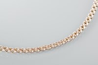 Lot 1734 - TWENTIETH CENTURY GOLD GUARD CHAIN test as...
