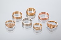 Lot 1808 - GROUP OF NINE CARAT GOLD RINGS mostly wedding...
