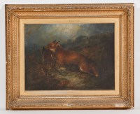 Lot 63 - GEORGE ARMFIELD (BRITISH 1810 - 1893), FOX AND...