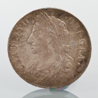 Lot 1512 - CHARLES II SCOTTISH SILVER DOLLAR second...