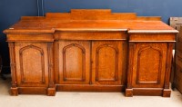 Lot 723 - LATE VICTORIAN INVERSE BREAKFRONT SIDEBOARD...