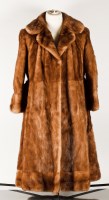 Lot 746 - 20TH-CENTURY LADY'S MINK TAUPE FUR TRENCH COAT...