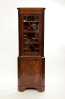 Lot 771A - VICTORIAN WALNUT AND MAHOGANY CORNER DISPLAY...