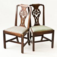 Lot 794 - SET OF SIX GEORGE III LABURNUM DINING CHAIRS...