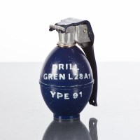 Lot 817 - DRILL GRENADE marked DRILL L30A2, CY 90 to top...