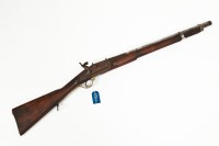 Lot 821 - 19TH CENTURY PERCUSSION LONG ARM MUSKET with...