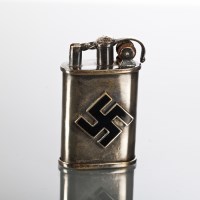Lot 831 - GERMAN WWII SILVER LIGHTER the body with...