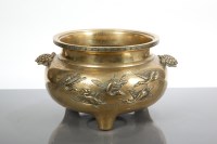 Lot 279 - LARGE JAPANESE BRONZE CENSER the temple censer...