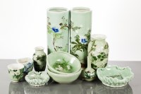 Lot 304 - COLLECTION OF CHINESE CELADON STYLE CERAMICS...