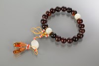 Lot 444 - 19TH/20TH CENTURY CHINESE AMBER BEADS with...