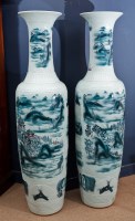 Lot 488 - VERY LARGE PAIR OF 20TH CENTURY CHINESE FLOOR...