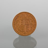 Lot 1506 - HALF SOVEREIGN DATED 1864