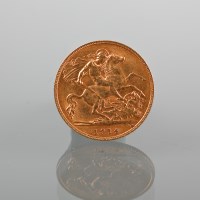 Lot 1507 - HALF SOVEREIGN DATED 1914