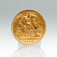 Lot 1546 - HALF SOVEREIGN DATED 1913