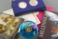 Lot 1549 - TWO 1977 SILVER JUBILEE OVAL MEDALLIONS...