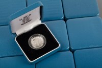 Lot 1550 - COLLECTION OF 19 SILVER PROOF ONE POUND COINS...
