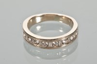 Lot 1641 - DIAMOND SET HALF ETERNITY RING set with round...