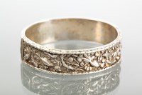 Lot 1697 - NINETEENTH CENTURY CHINESE SILVER BANGLE with...