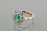 Lot 1744 - IMPRESSIVE EARLY TWENTIETH CENTURY EMERALD AND...