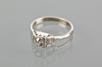 Lot 1803 - ART DECO DIAMOND SOLITAIRE RING the round...
