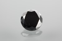 Lot 1805 - UNMOUNTED ROUND CUT BLACK DIAMOND...