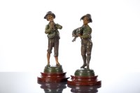 Lot 758 - PAIR OF 20TH CENTURY AUSTRIAN COLD PAINTED...