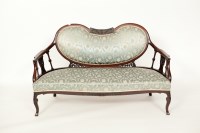 Lot 760 - LATE VICTORIAN SIX PIECE SALON SUITE comprised...