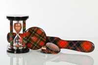 Lot 787 - GROUP OF FOUR TARTANWARE ITEMS including a...