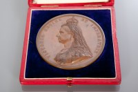Lot 814 - VICTORIAN 1887 JUBILEE BRONZE MEDAL by JEB, in...