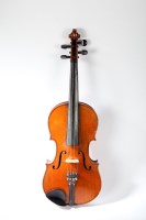 Lot 538 - EARLY 20TH CENTURY VIOLIN with curled...