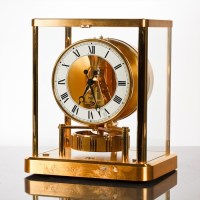 Lot 587 - JAEGER LE COULTRE ATMOS CLOCK in lacquered...